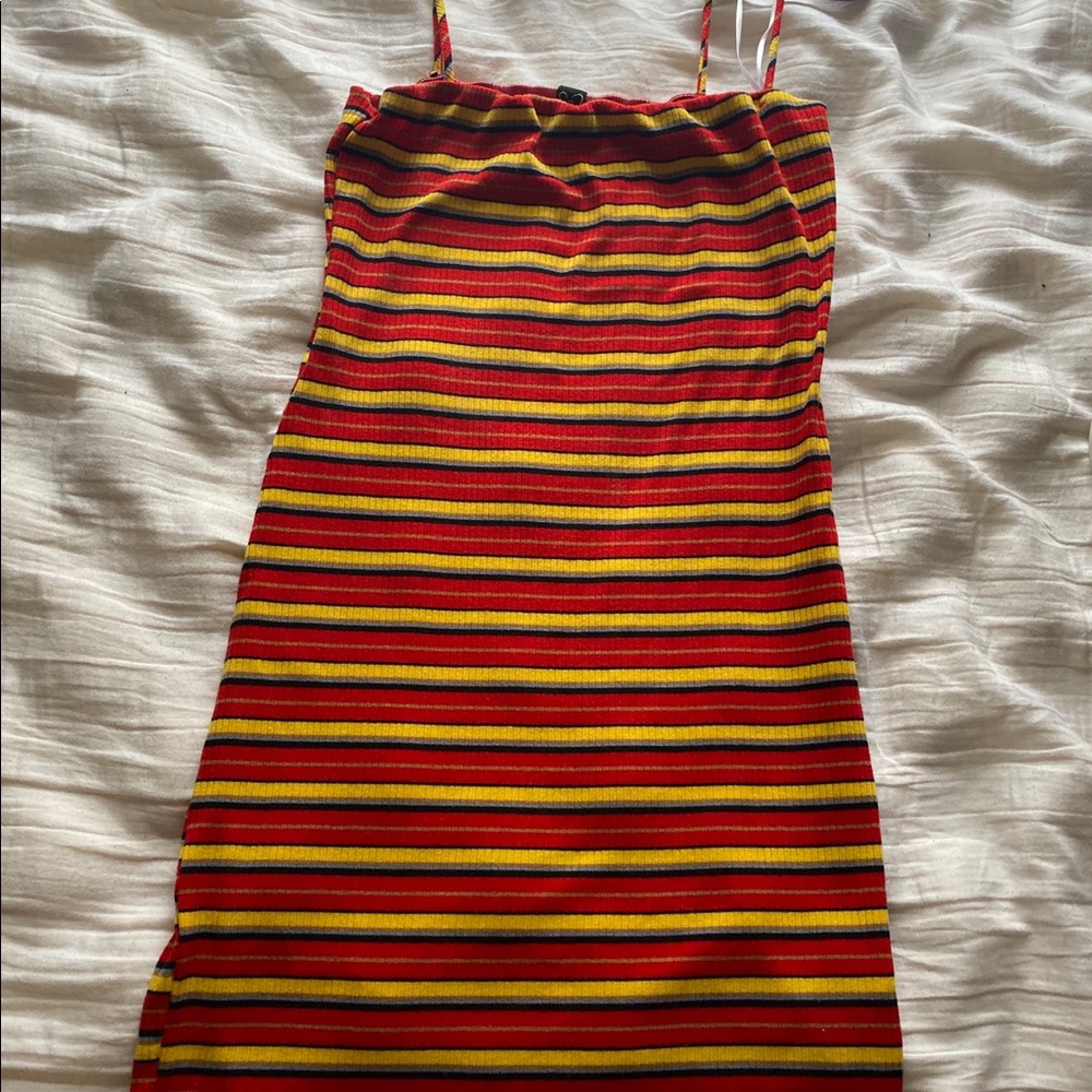 Striped bodycon dress